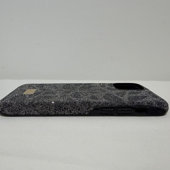 Swarovski Crystal Swanflower Black Smartphone Case with Bumper, iPhone 11 Pro - Picture 4 of 6